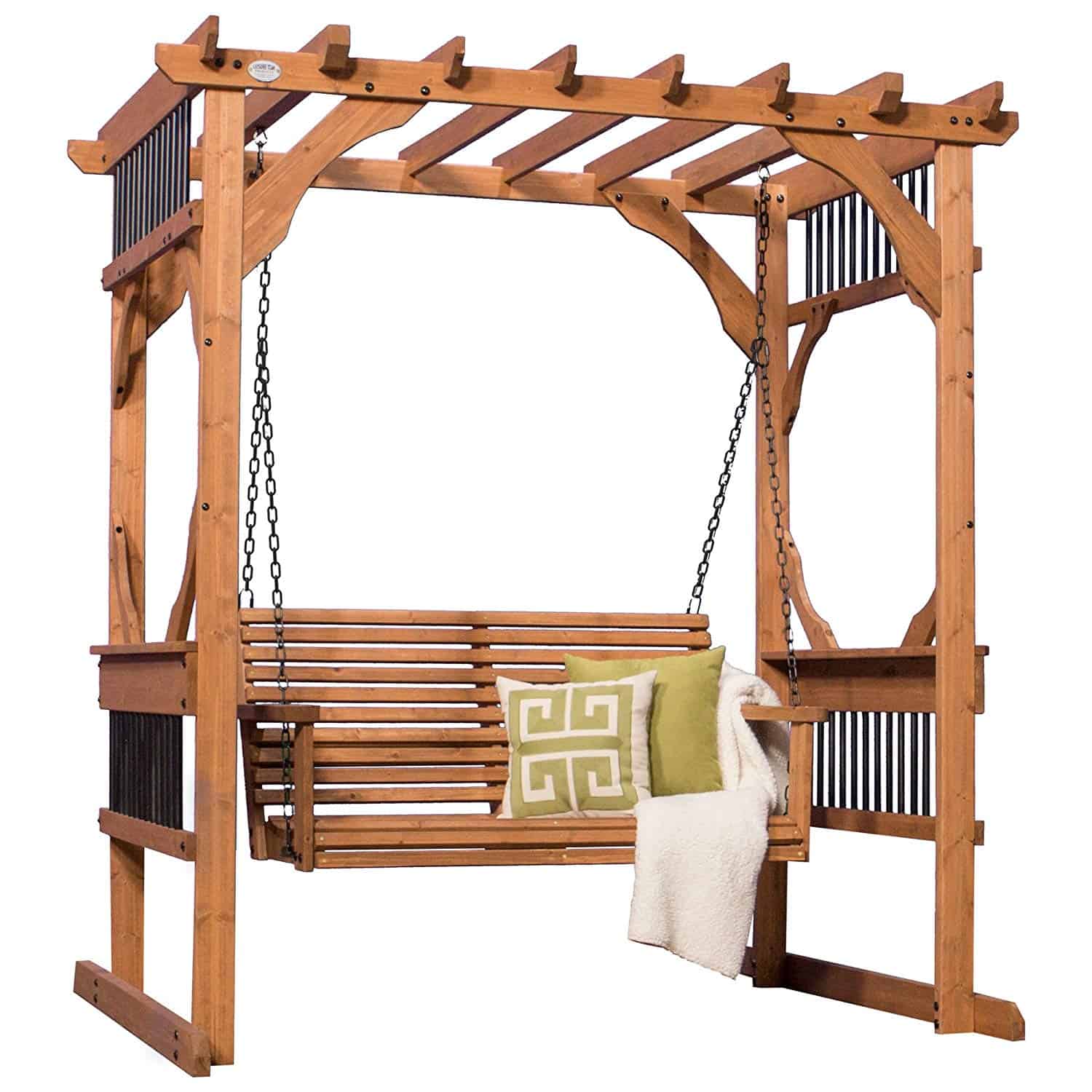 Backyard Discovery Deluxe Cedar Pergola Swing