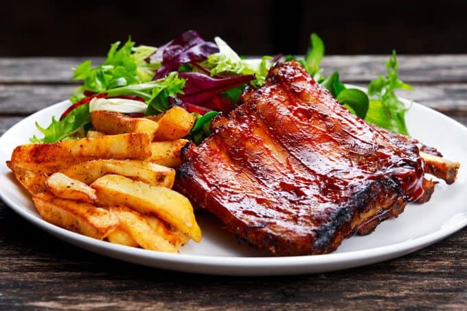 Barbecue Ribs and Potatoes