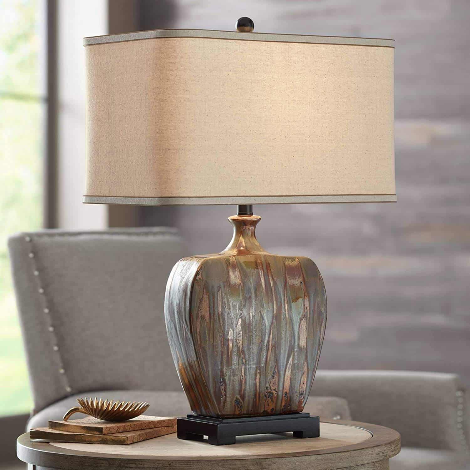 Julius Modern Table Lamp Ceramic Copper