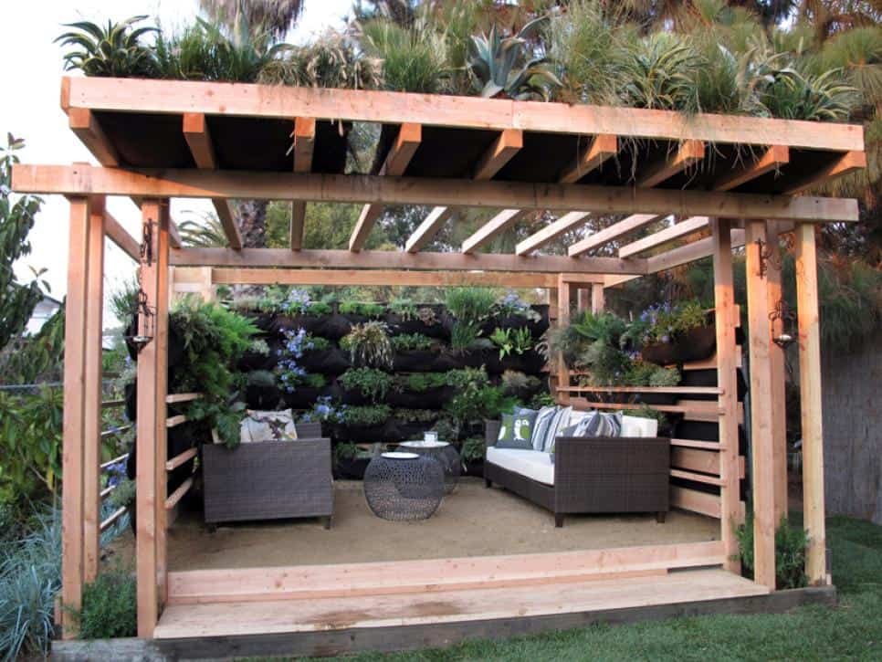 Outdoor room for backyard