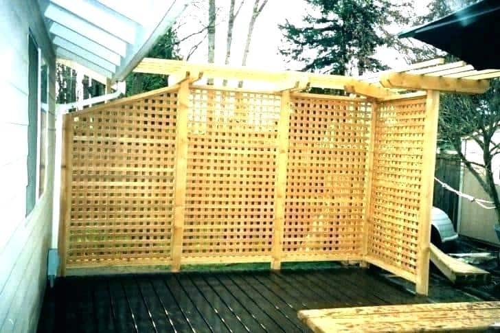 Wooden Fence Privacy Screen