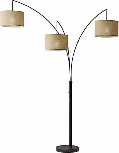 adesso trinity arc floor lamp