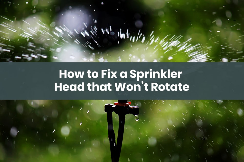 fix a sprinkler head that won't rotate