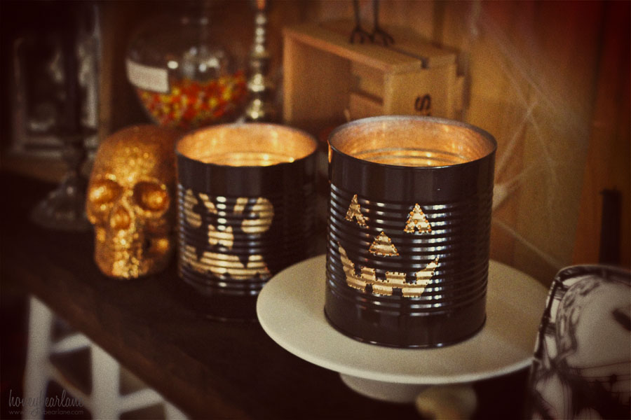 Tin Can Jack-o'-Lanterns / Candlelight