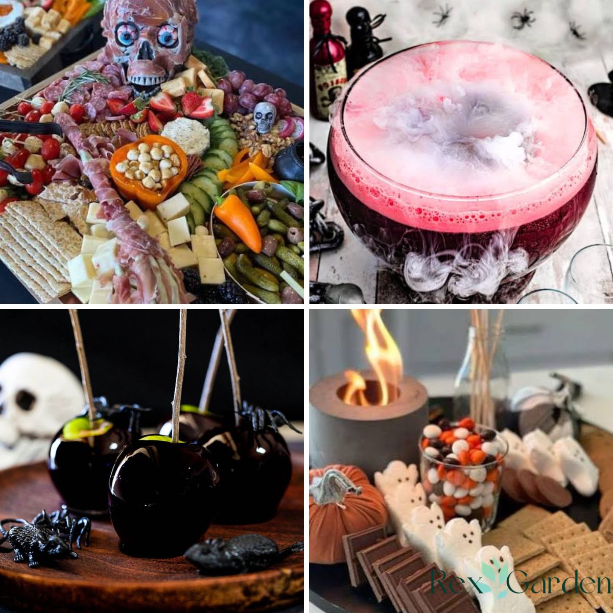 4 images of diy Halloween party ideas